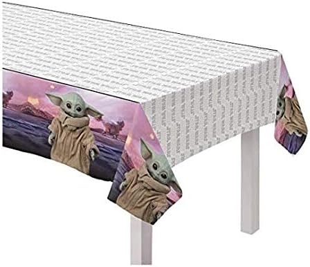 מלחמת הכוכבים של דיסני יודה יודה כיסוי שולחן פלסטיק - 54 x 96 | מחשב אחד